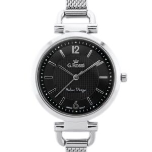 ZEGAREK G. ROSSI - LESTI - 3652B (zg772b) - silver/black + BOX