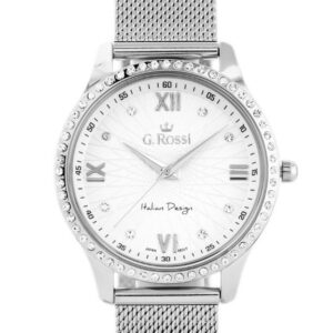 ZEGAREK G. ROSSI - 6748B-3C1 (zg788a) silver + BOX