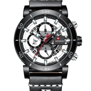 ZEGAREK MĘSKI NAVIFORCE - NF9131 (zn086a) black/w. + BOX