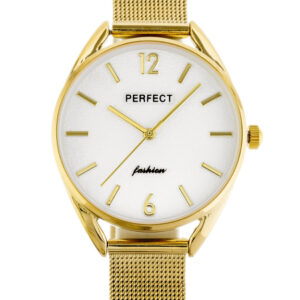 ZEGAREK DAMSKI złoty PERFECT F347 (zp953b) + BOX