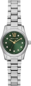 Michael Kors Lexington MK7580 damski zegarek ze stali nierdzewnej 26 mm w srebrnym odcieniu,