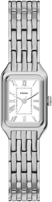 Fossil Raquel ES5469 damski zegarek ze stali nierdzewnej 18 mm w srebrnym odcieniu