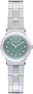 Michael Kors Billie MK7569 damski zegarek ze stali nierdzewnej 26 mm w srebrnym odcieniu,