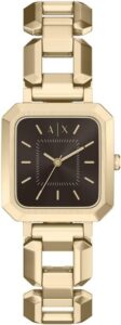 Armani Exchange AX5738 damski zegarek ze stali nierdzewnej w złotym odcieniu 27 mm