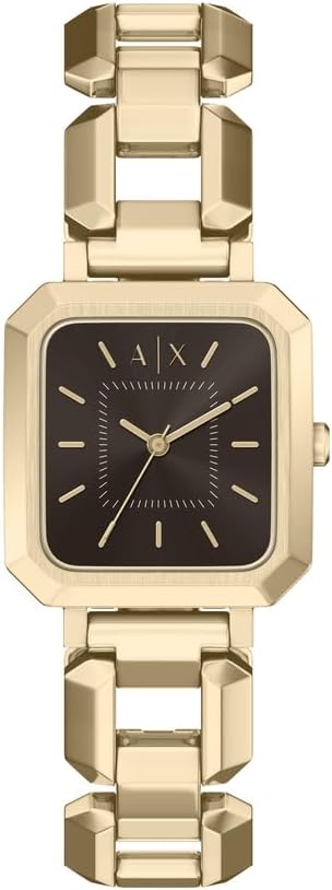 Armani Exchange AX5738 damski zegarek ze stali nierdzewnej w złotym odcieniu 27 mm