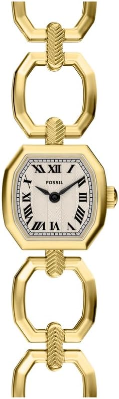 Fossil Harlow ES5483 damski zegarek ze stali nierdzewnej w kolorze złotym 20 mm