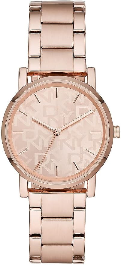 DKNY Soho zegarek dla kobiet, mechanizm kwarcowy z paskiem ze stopu, stali szlachetnej, skóry lub silikonu