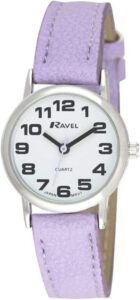 Ravel - Unisex - Zegarek na rękę z dużymi cyframi - Analogowy mechanizm kwarcowy - R0105