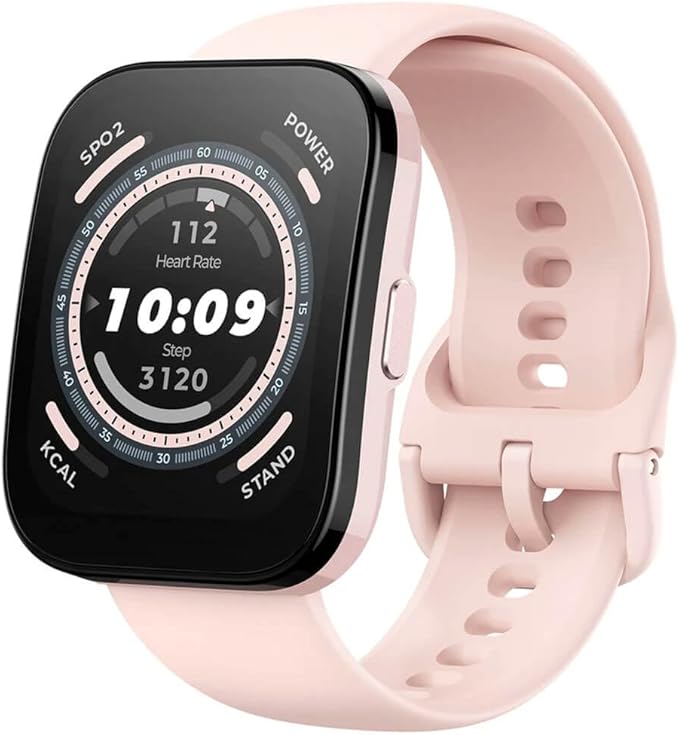 Amazfit Bip 5 46mm smartwatch z tętnem i 120 trybami sportowymi, połączenia Bluetooth, GPS i 4 systemy pozycjonowania satelitarnego