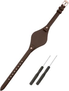 Pasek do zegarka kompatybilny z Fossil, damski pasek zastępczy 8 mm z miękkiej skóry do zegarków Fossil ES3077 ES3148 ES3262 i ES4119 ES4176