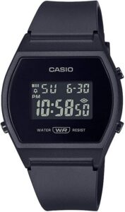 Casio Zegarek sportowy LW-204-1BCF, Czarny, pasek