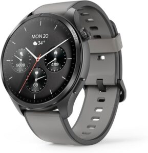 Hama Smartwatch 9000 (pamięć muzyki, kolorowy wyświetlacz AMOLED 1,43" szkło panda, GPS, funkcja telefonu, wodoszczelny, WhatsApp, asystent głosowy, monitor snu, 110 trybów sportowych, krokomierz)