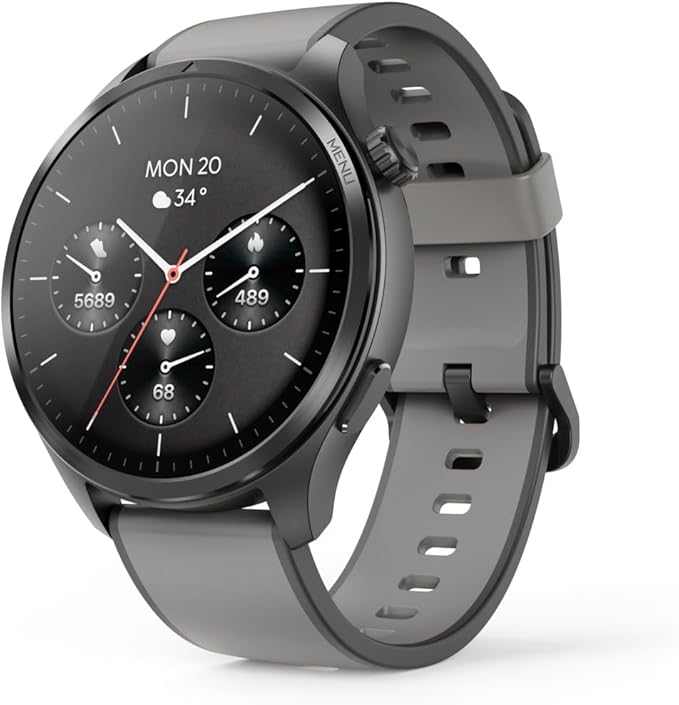 Hama Smartwatch 9000 (pamięć muzyki, kolorowy wyświetlacz AMOLED 1,43" szkło panda, GPS, funkcja telefonu, wodoszczelny, WhatsApp, asystent głosowy, monitor snu, 110 trybów sportowych, krokomierz)