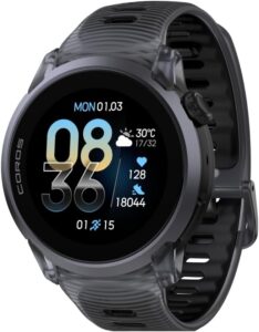 COROS PACE 4 Ultralekki sportowy zegarek GPS (czarny silikon)