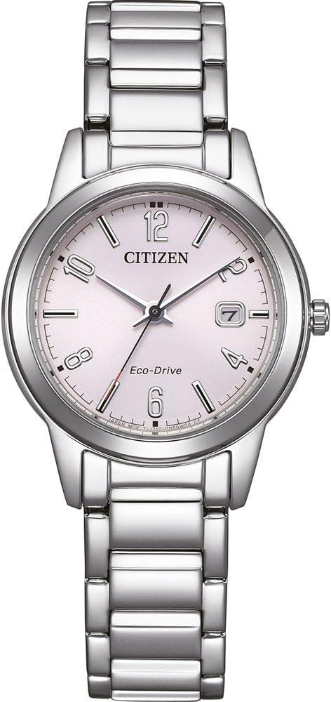 CITIZEN Damski analogowy zegarek kwarcowy z bransoletką ze stali nierdzewnej FE1241-71Z, Rosa, bransoletka