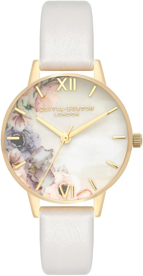 Olivia Burton Damski Ob16Pp45 Zegarek na Rękę, Złoty, Ø 30 mm