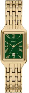 Fossil Raquel ES5452 damski zegarek ze stali nierdzewnej w kolorze złotym, 23 mm
