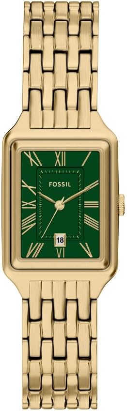 Fossil Raquel ES5452 damski zegarek ze stali nierdzewnej w kolorze złotym, 23 mm