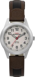 Timex Damski zegarek kwarcowy z datą, klasyczny zegarek ze skórzanym paskiem