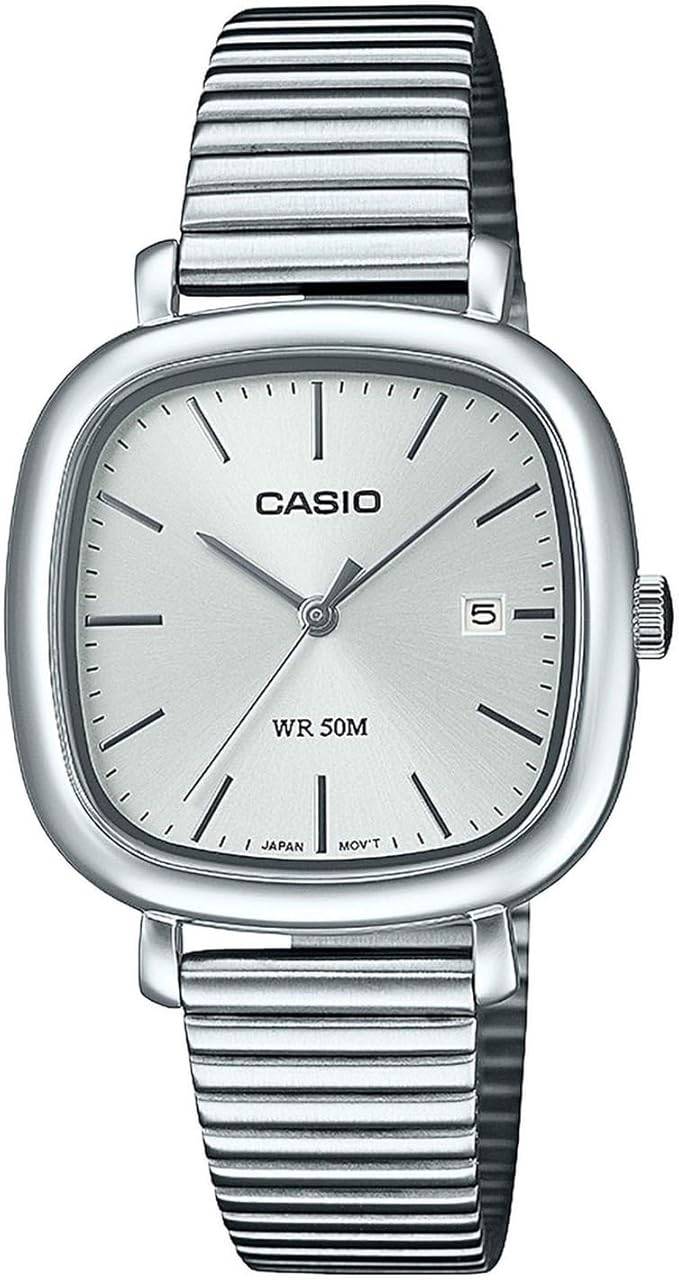 Casio B166D Zegarek biały/srebrny 36,7 x 30 x 7 mm