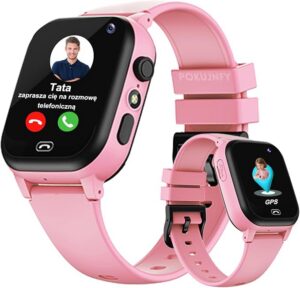 Smartwatch dla Dzieci z GPS SOS Kontakty Czat Rozmowy Telefoniczne Tryb KlasowyGra Budzik Latarka IP68 Wodoodporny Cyfrowy Prezenty Smartwatch Dziecięcy Chłopcy Dziewczynki