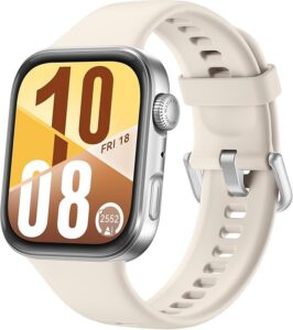 HUAWEI WATCH FIT 4 Smartwatch - 100+ trybów treningowych, ultracienka obudowa, śledzenie GPS, do 10 dni pracy na baterii, rozmowy Bluetooth, do systemów Android i iOS, 6-miesięczna przedłużona | Tot 10 dagen batterijduur, Bellen przez Bluetooth, Voor Android na iOS, Verlengde van 6 maanden