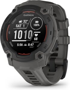 Garmin Instinct E, 45 mm GPS Smartwatch, Black Bezel/Charcoal Band