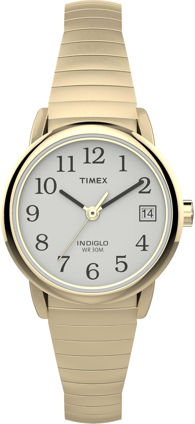 Timex Easy Reader damski 25 mm rozszerzenie pasek data okno kwarcowy zegarek