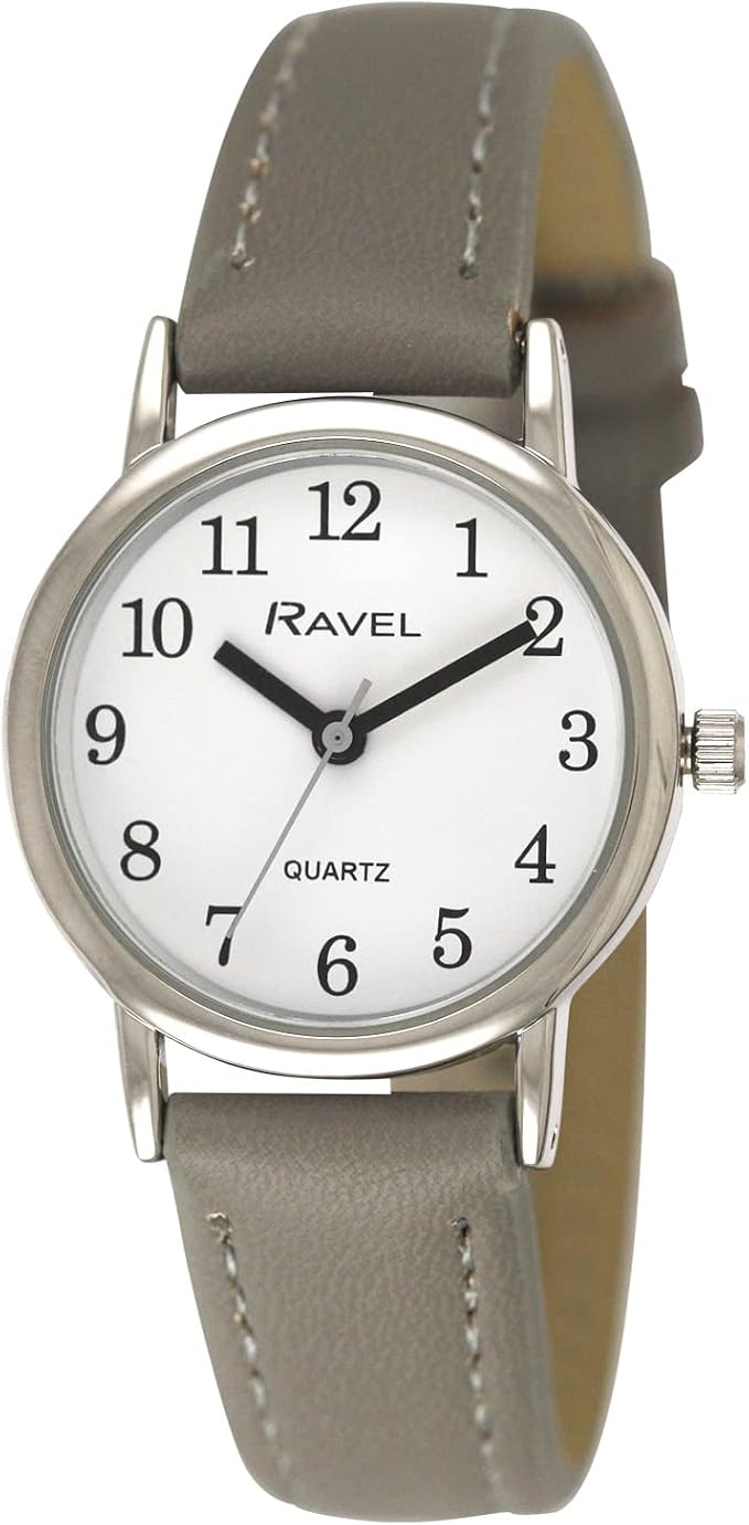 Ravel - Damski Zegarek w Pastelowych Kolorach na co dzień w Srebrnym Tonie - R0137