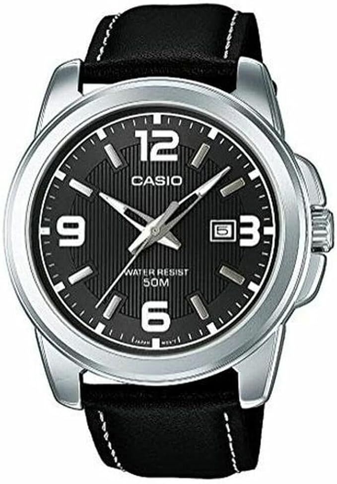 Casio MTP-1314PL-8AVEF Zegarek Męski Kwarcowy, Ø 45 mm, Czarny/Srebrny