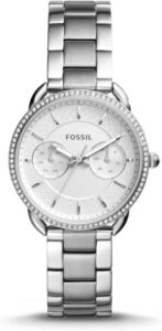 Fossil Damski analogowy zegarek kwarcowy z paskiem ze stali nierdzewnej