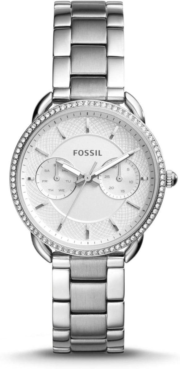 Fossil Damski analogowy zegarek kwarcowy z paskiem ze stali nierdzewnej