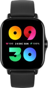 Amazfit GTS 2 Smartwatch z wyświetlaczem AMOLED Always-on, połączenia Bluetooth, pamięć muzyki 3 GB, zegarek sportowy z 90 trybami sportowymi, monitorowanie tętna i SpO2, Alexa, GPS, Czarny