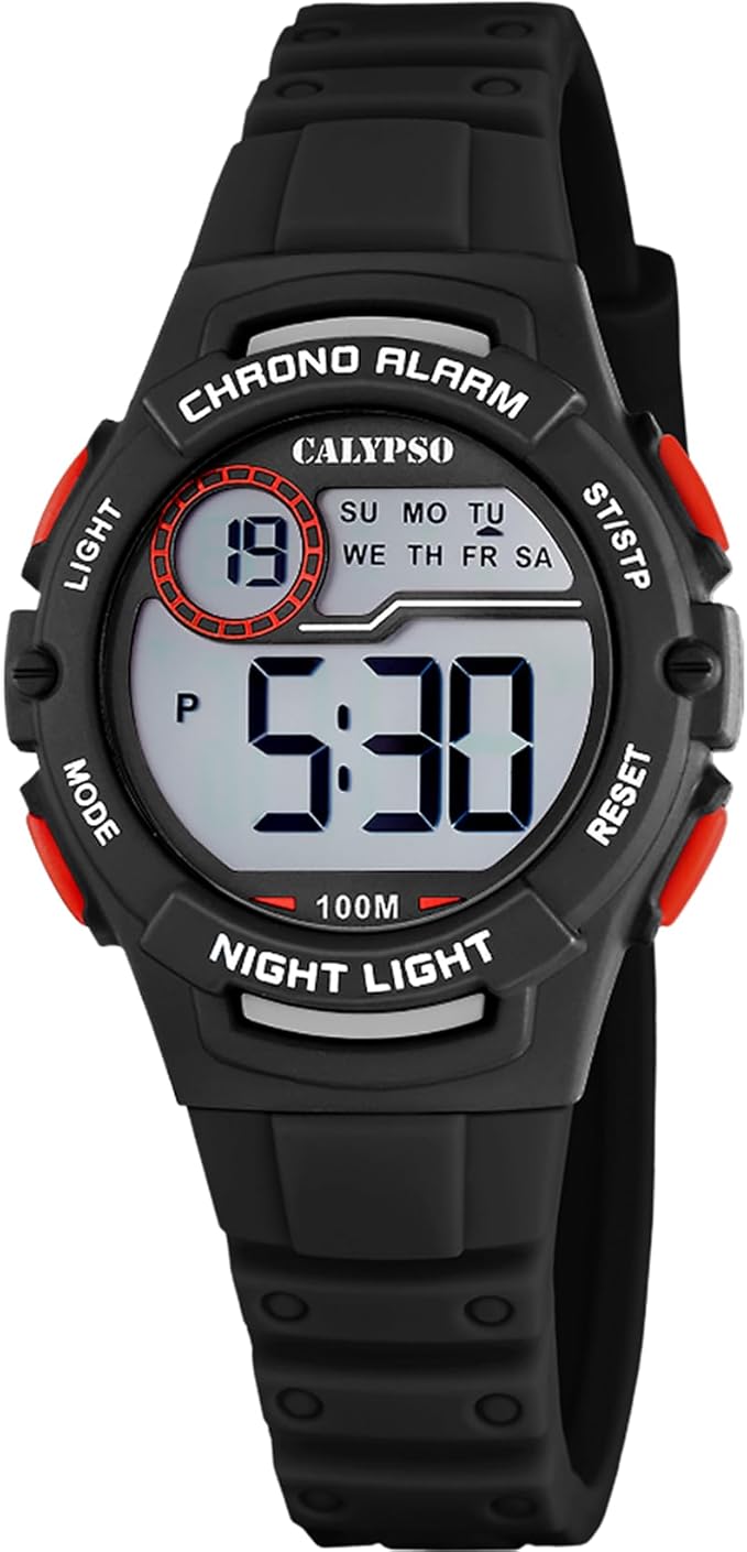 Calypso Zegarek sportowy K5852/6, szary, pasek, Szary, pasek