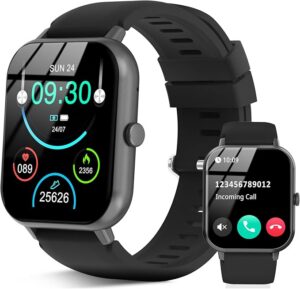 flintronic Smartwatch dla kobiet i mężczyzn, z funkcją telefonu, 1,83-calowy smartwatch z funkcją fitness, 113+ trybów sportowych, licznik kroków, tętno, monitorowanie snu SpO2