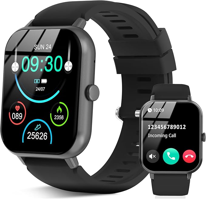 flintronic Smartwatch dla kobiet i mężczyzn, z funkcją telefonu, 1,83-calowy smartwatch z funkcją fitness, 113+ trybów sportowych, licznik kroków, tętno, monitorowanie snu SpO2