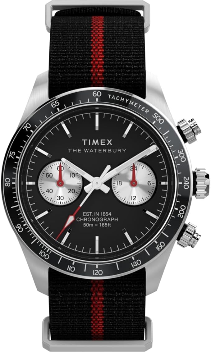 Timex Męski zegarek kwarcowy z chronografem Waterbury Heritage