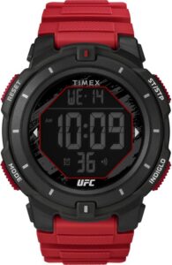 Timex Herren Digital Quarz Armbanduhr mit einem Kunststoffband UFC Rumble
