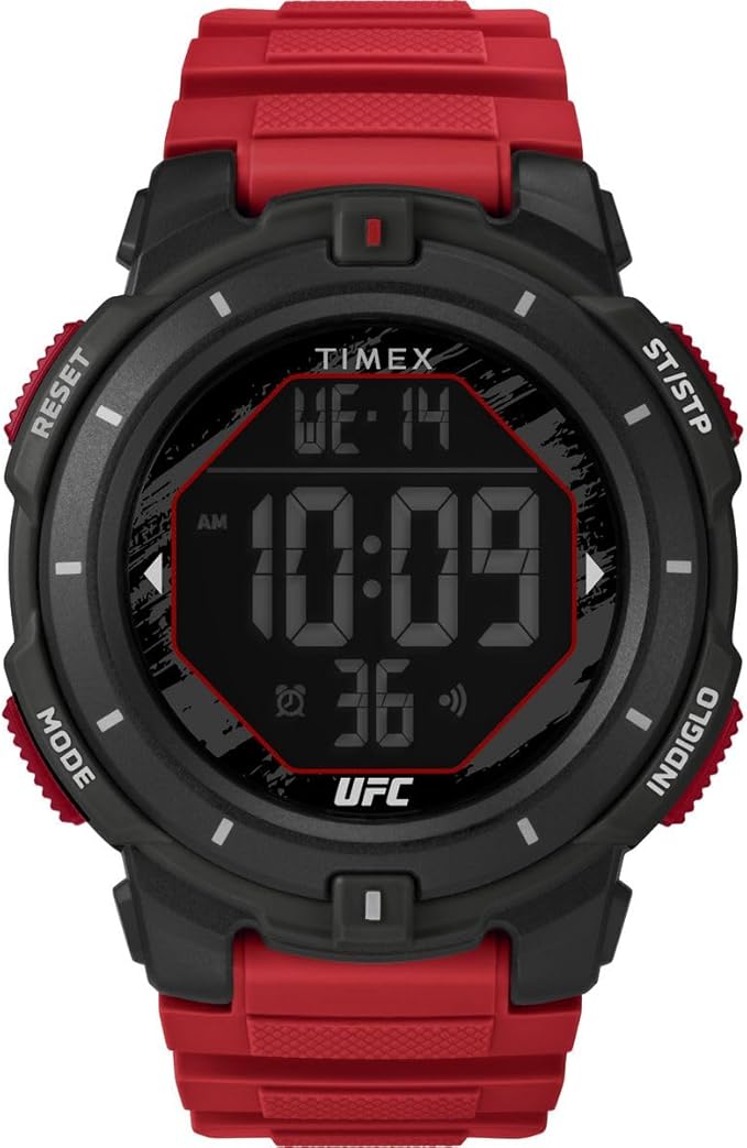 Timex Herren Digital Quarz Armbanduhr mit einem Kunststoffband UFC Rumble