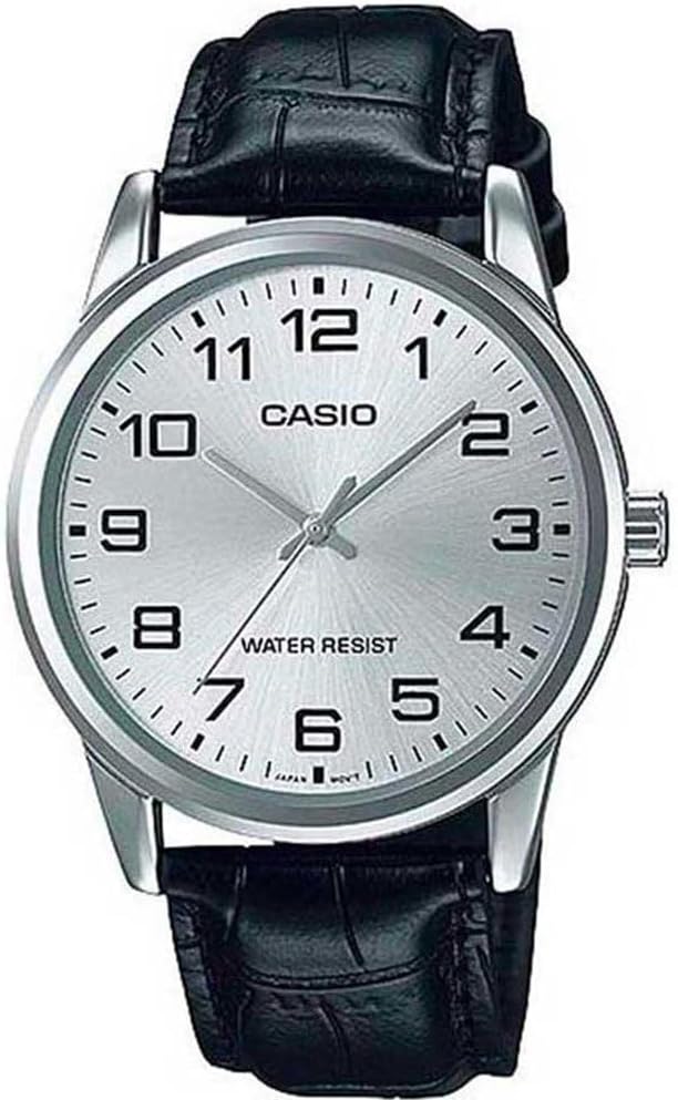 Casio Mężczyźni Zegarek, Srebrny/Czarny, Ø 38 mm