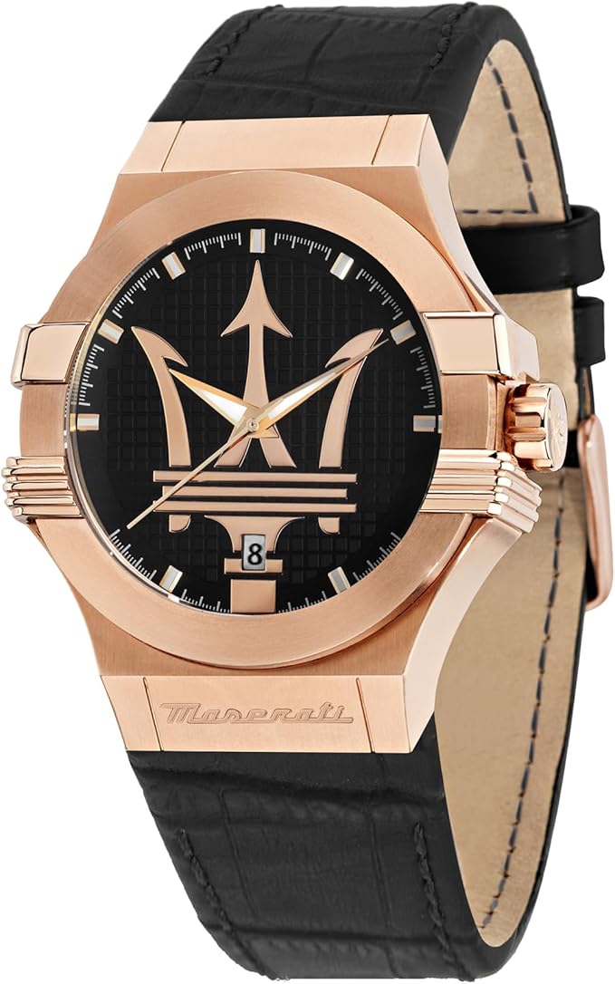Maserati Zegarek męski, czas, data, analogowy, koperta 42 mm, limitowana edycja mocy - R8851108036, czarne, 42, pasek