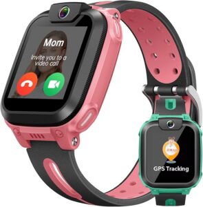 imoo Watch Phone Z1, Smartwatch dla dzieci z GPS z kartą SIM, Smartwatch dla dzieci z długotrwałym połączeniem wideo i telefonicznym, Wodoodporność IPX8 (Różowy)