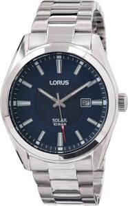 Lorus analogowy męski zegarek na rękę Solar 32025152, wielokolorowa, Einheitsgröße, bransoletka