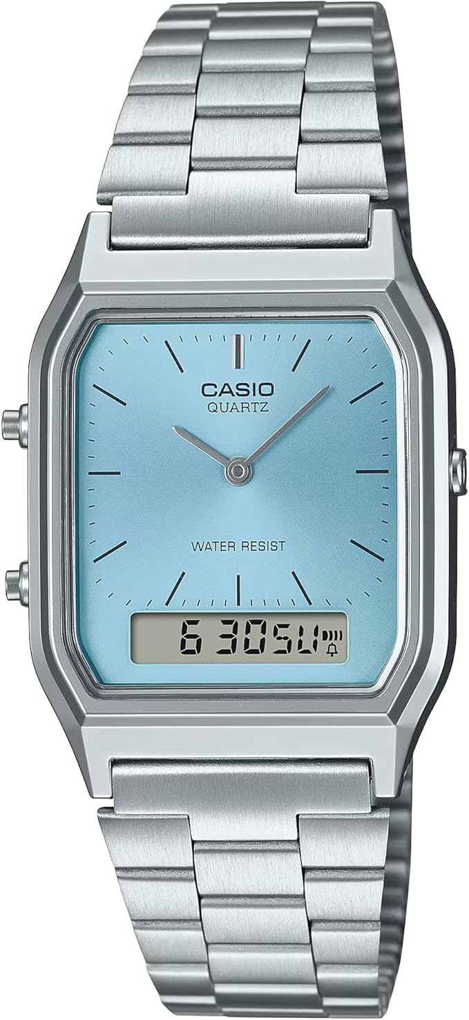 Casio Vintage Watch AQ-230A-2A1MQYES Damski zegarek ze stali nierdzewnej