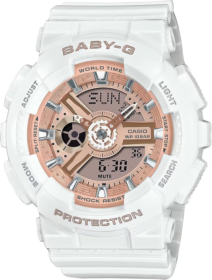Zegarek Casio BA-110X-7A1ER, biały, pasek