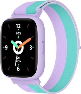 BIGGERFIVE Smartwatch dla dzieci, zegarek fitness 1,8", krokomierz, puls 24/7, wodoszczelność IP68, monitor snu, budzik, 5 puzzli z aplikacją lub bez aplikacji, Fitness Tracker dla dziewcząt