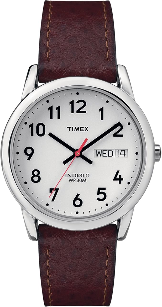 Timex Easy Reader męski zegarek skórzany 35 mm T20041