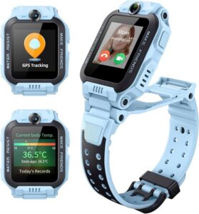 imoo Z7 Smartwatch dla Dzieci, Dwukamerowy Telefon z Wideorozmowami HD i Połączeniami Głosowymi, Zegarek GPS z Lokalizacją, 4 Tryby Sportowe, Całodobowe Monitorowanie Zdrowia (Niebieski)
