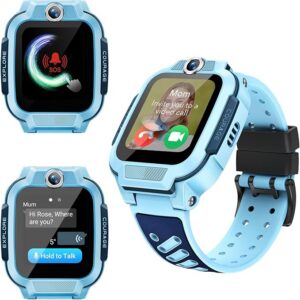 imoo Z3 dziecięcy smartwatch z kartą SIM, 4G, wodoszczelny IP68, tryb klasowy, ekran 1,5", 8 G ROM, krokomierz, zegarek dziecięcy dla chłopców (Z3, niebieski)