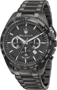 Maserati Zegarek męski Coll. Traguardo edycja limitowana, chronograf, kwarcowy -R8873612045, Ciemnoszary, 45mm, Nowoczesny